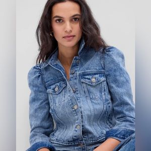 Gap Denim Puff Sleeve Jacket